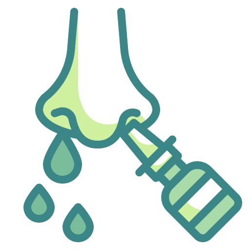 Nasal nose cold healthcare and medical icon