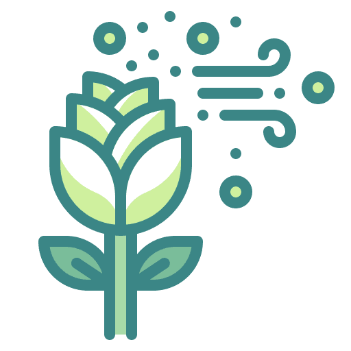Pollen flower allergy pollen icon
