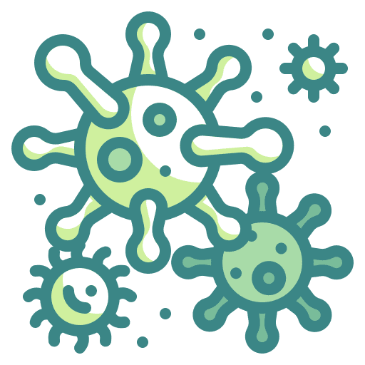 Virus coronavirus pathogen bacteria icon