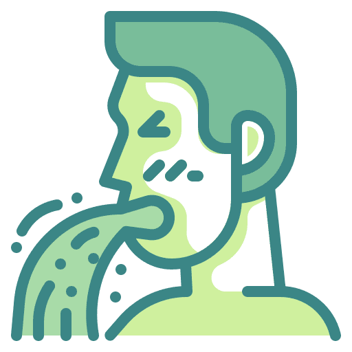 Vomiting sickness healthcare and medical people icon