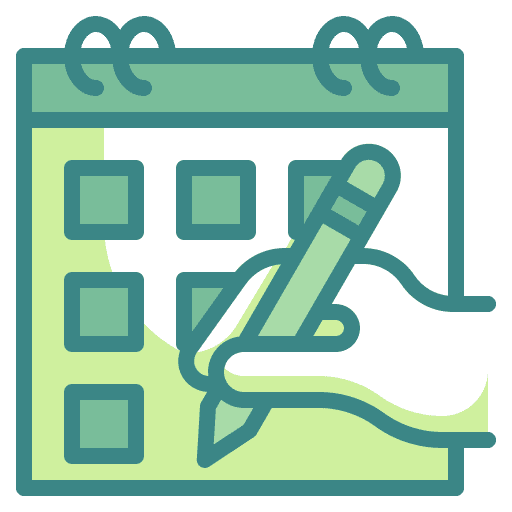 Calendar date event time icon