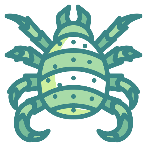Mite entomology insect flea icon