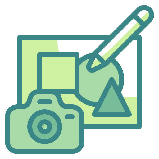 Photo photo camera draw icon