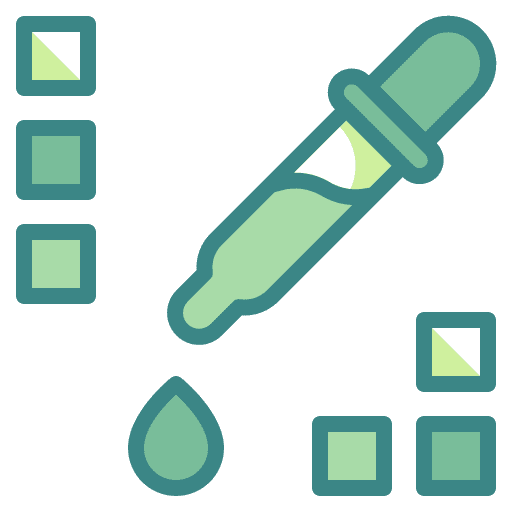 Pipette test art and design color icon