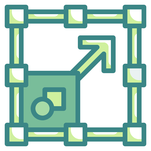 Resize size scale select icon