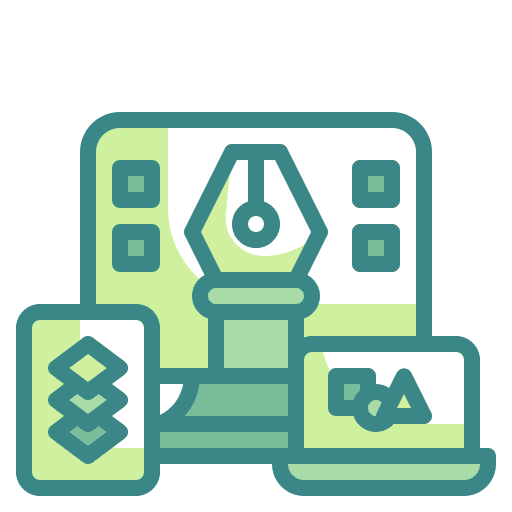 Responsive art design interface icon