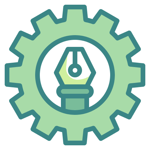 Setting configuration art and design setting icon