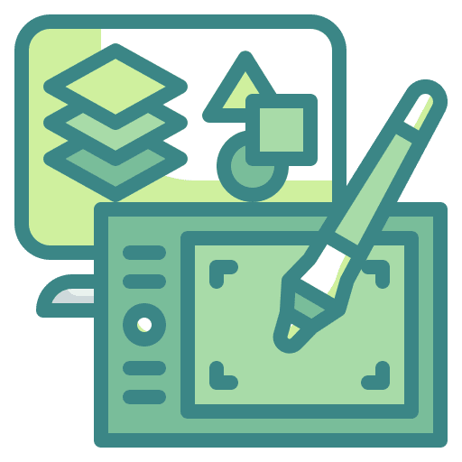 Tablet art and design art illustration icon