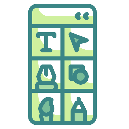 Tools screen design art and design icon