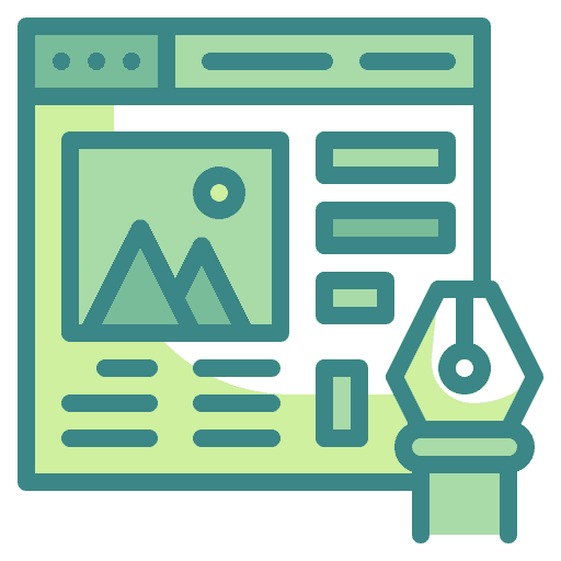 Website content art and design web icon
