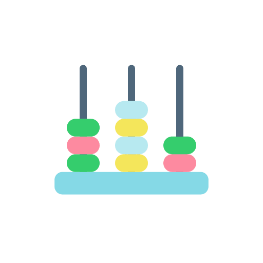 Abacus children maths mathematics icon Abacus children maths mathematics icon