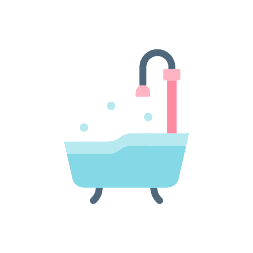 Baby shower clean baby tub shower icon Baby shower clean baby tub shower icon