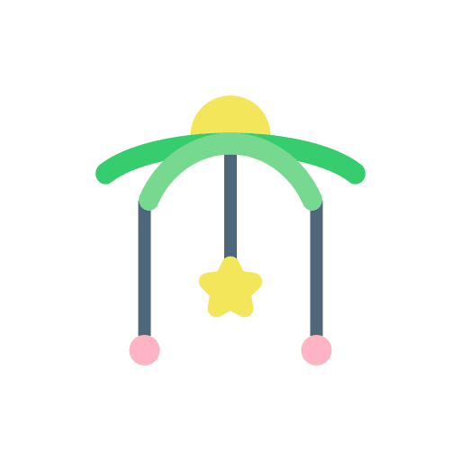 Crib mobile electronics sound crib mobile icon Crib mobile electronics sound crib mobile icon