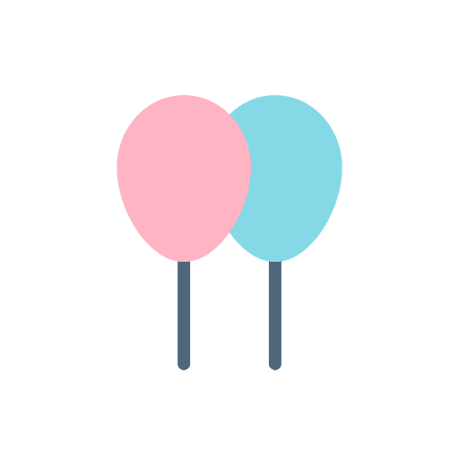 Balloon kid and baby party celebration icon Balloon kid and baby party celebration icon