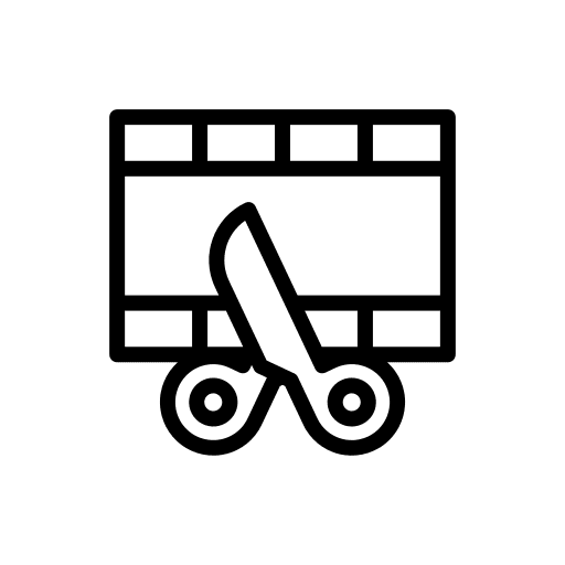Film editing entertainment video editing video icon