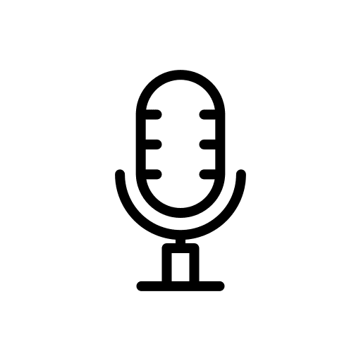 Microphone voice recorder microphone radio icon
