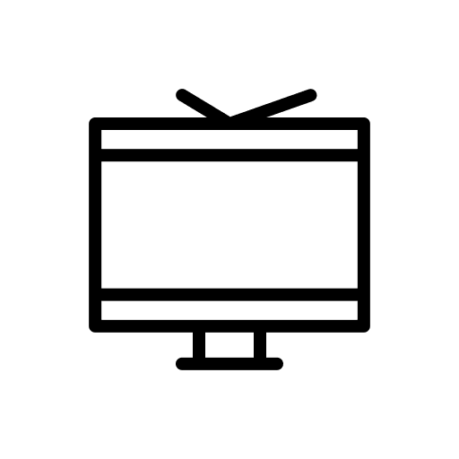 Television tu tv screen technology icon Television tu tv screen technology icon