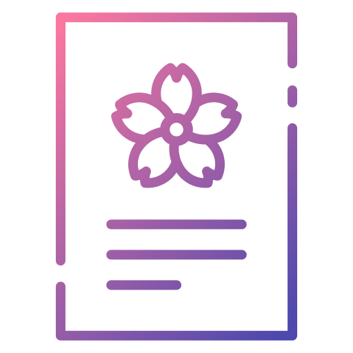 Postcard japan postcard envelope icon