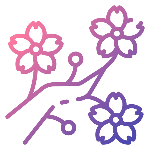 Sakura blossom flower flowers icon