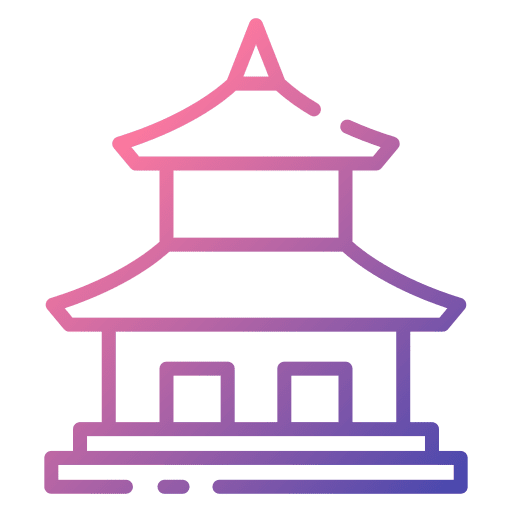 Temple japan sakura religion icon