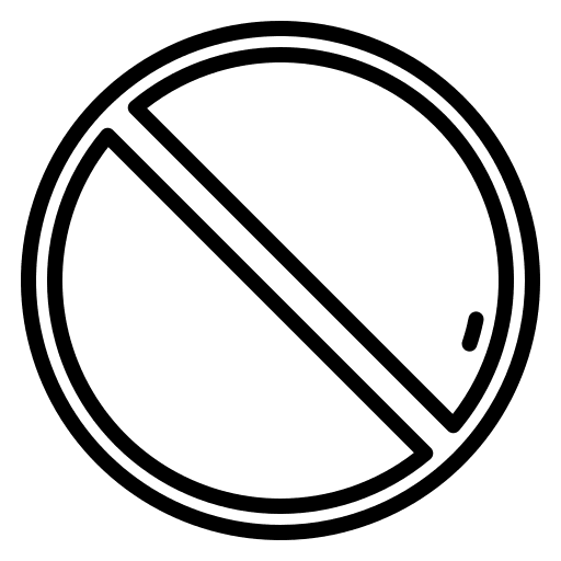 Forbidden forbidden signaling no stopping icon