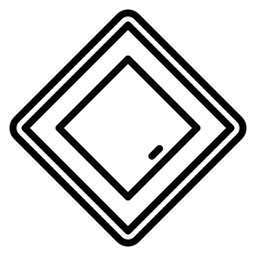 Priority direction regulation signaling icon