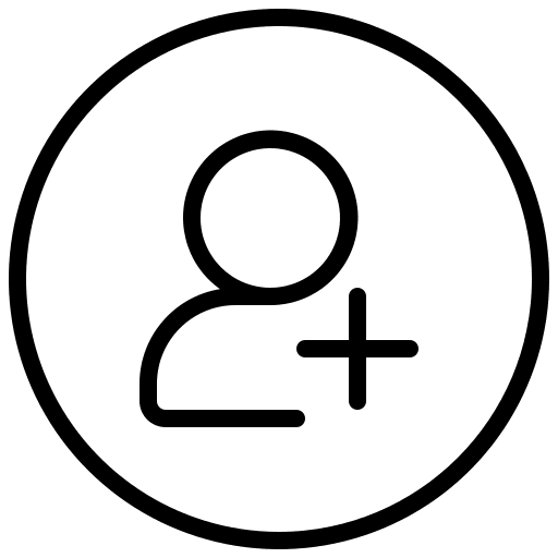 Add user account add user profile icon