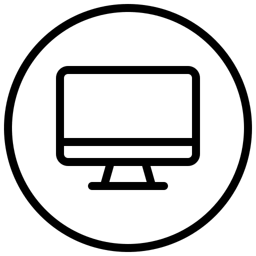 Computer technology screen television icon Computer technology screen television icon