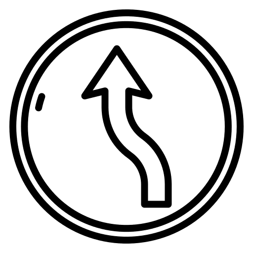 Double curve directions double curve signs icon Double curve directions double curve signs icon