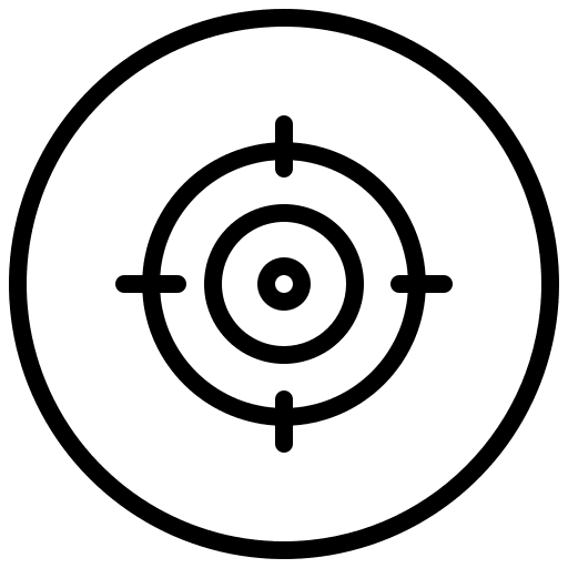 Target objective goal business and finance icon