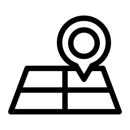 Map map gps position icon