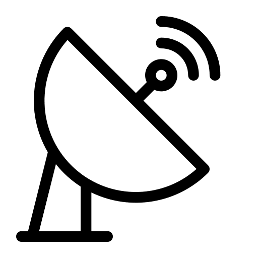 Satellite dish satellite dish parabolic dishes wifi connection icon