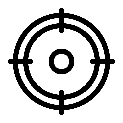 Target shooting shoot weapons icon