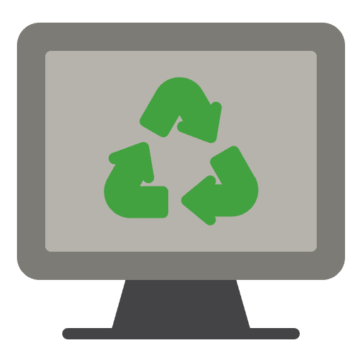 Computer garbage ecology and environment computer icon Computer garbage ecology and environment computer icon