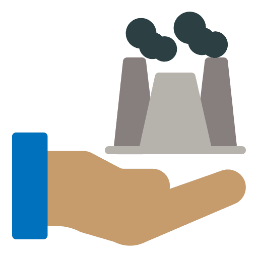 Energy factory energy ecology icon
