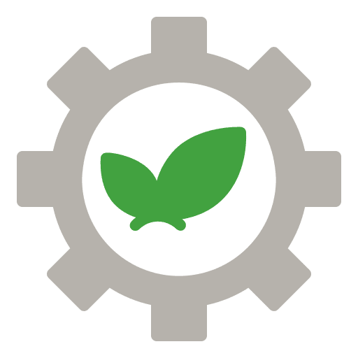 Gear sustainability gear recycling icon