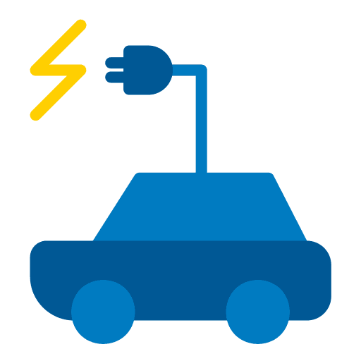 Hybrid car electric car recycling ecology icon Hybrid car electric car recycling ecology icon
