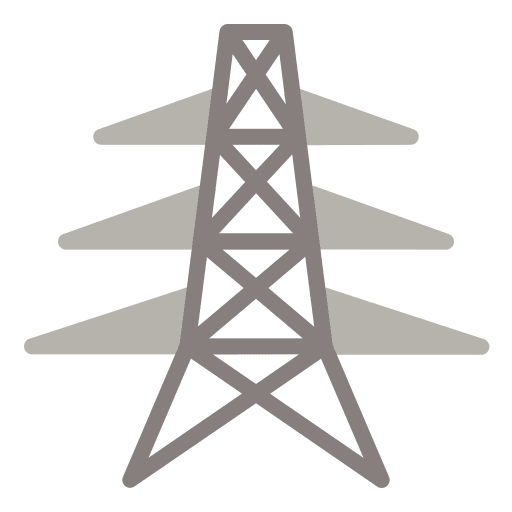 Pylon construction and tools device architecture and city icon Pylon construction and tools device architecture and city icon