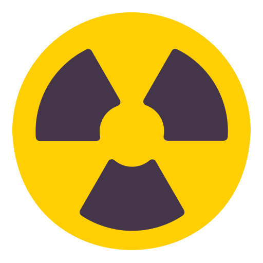 Reactor radioactive alert ecology and environment icon