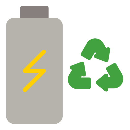Rechargeable battery power ecology and environment recycling icon Rechargeable battery power ecology and environment recycling icon