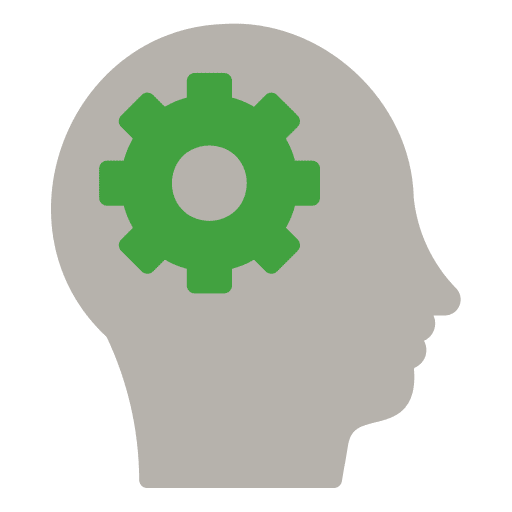 Thinking head gear miscellaneous icon Thinking head gear miscellaneous icon