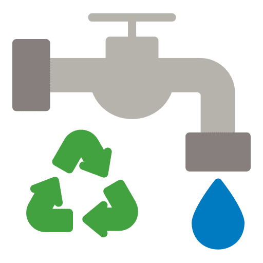 Water faucet plumbing tap ecology and environment icon