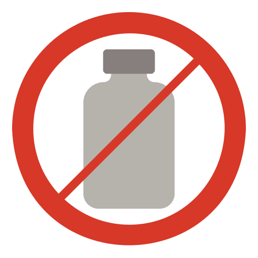 No plastic block ban bottle icon No plastic block ban bottle icon