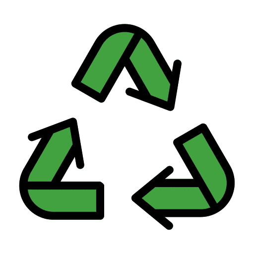 Recycle symbol zero waste ecology and environment icon