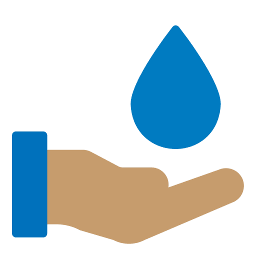 Save water recycling hand ecology and environment icon Save water recycling hand ecology and environment icon
