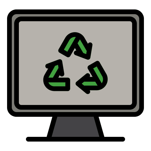 Computer ecology and environment computer tv icon