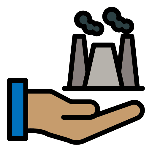 Energy hand energy ecology icon