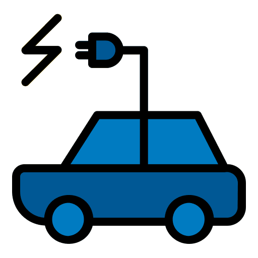 Hybrid car recycling reuse eco friendly icon