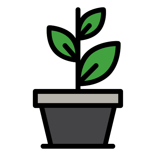 Pot sprout plant pot icon