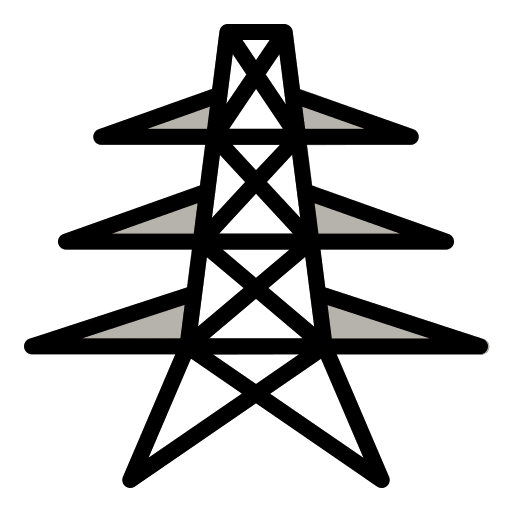 Pylon technology construction and tools pylon icon